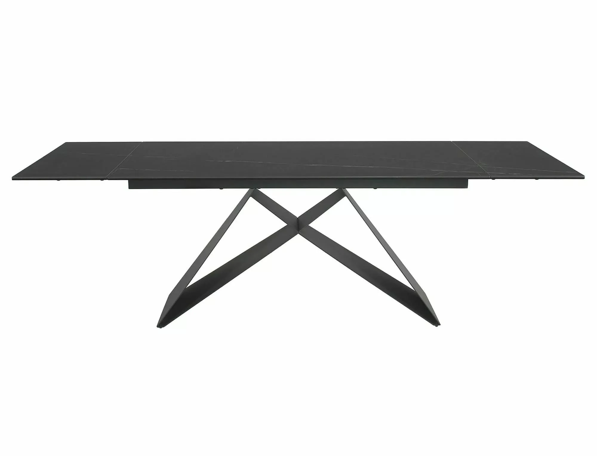 Стол обеденный SIGNAL WESTIN Ceramic Sahara Noir черный/черный мат 160-240/90