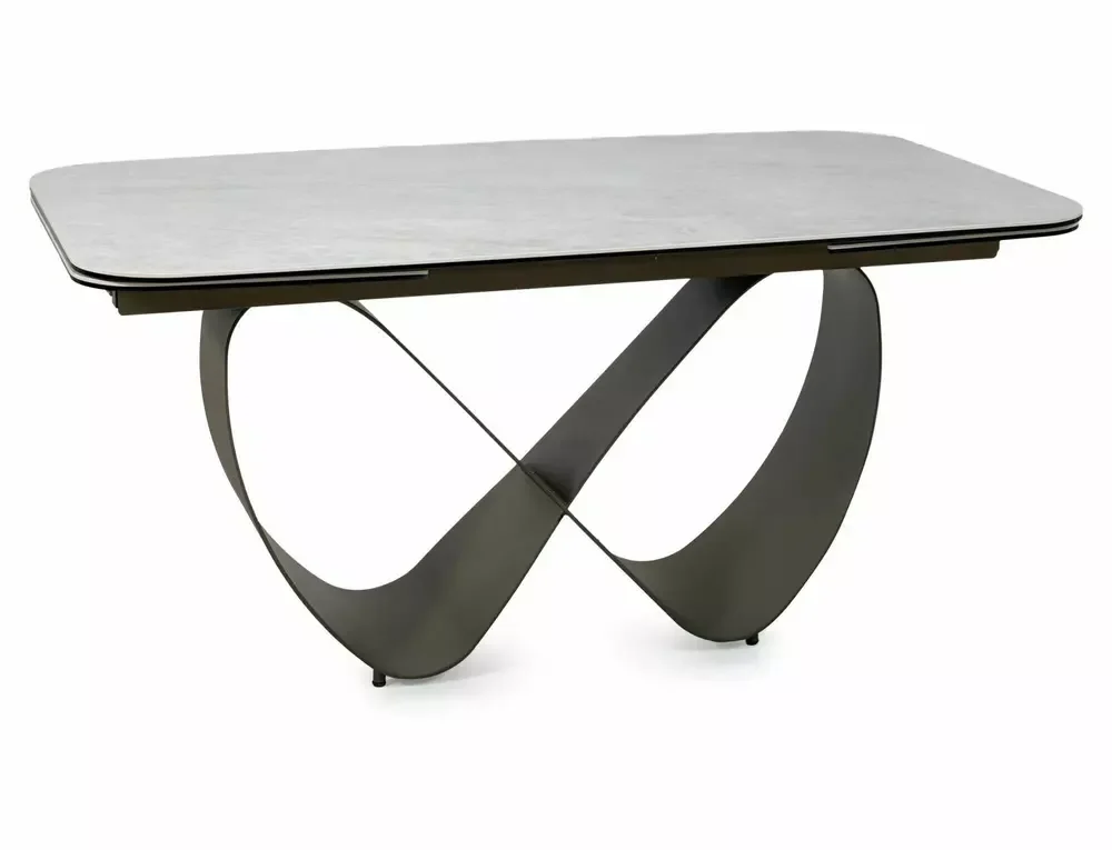 Стол обеденный SIGNAL INFINITY Ceramic бежевый Taj Mahal/медный 160-240/95