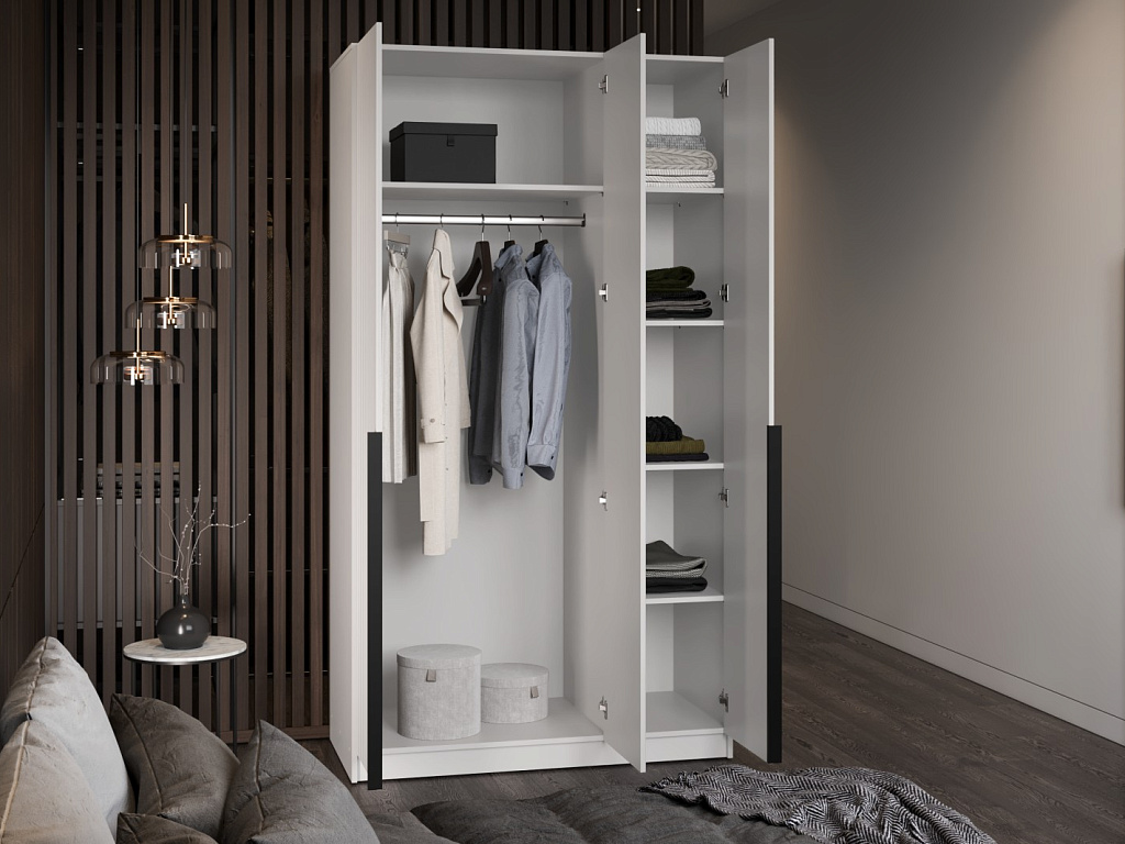 Шкаф (Белый)  Mobi SZF3D