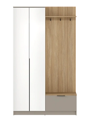 Шкаф  Ada Глиняный серый SZF2L1K/360