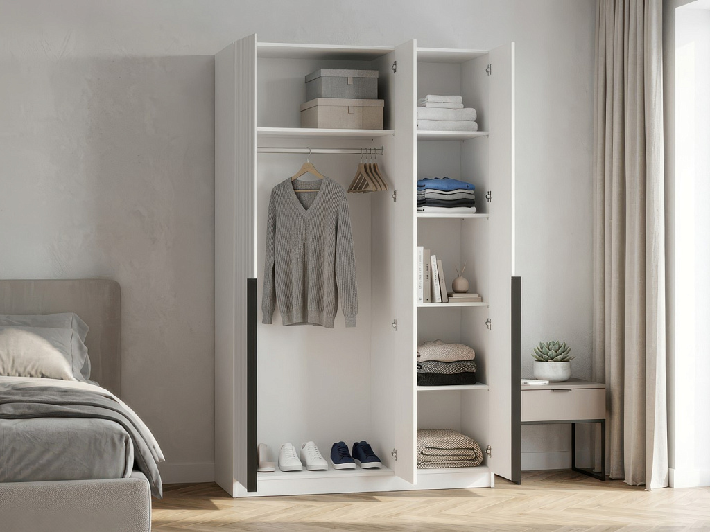 Шкаф (Белый)  Mobi SZF3D