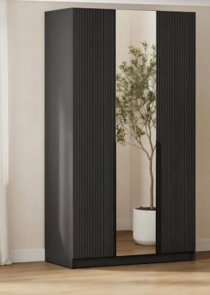 Шкаф (Графит)  Mobi SZF2D1L