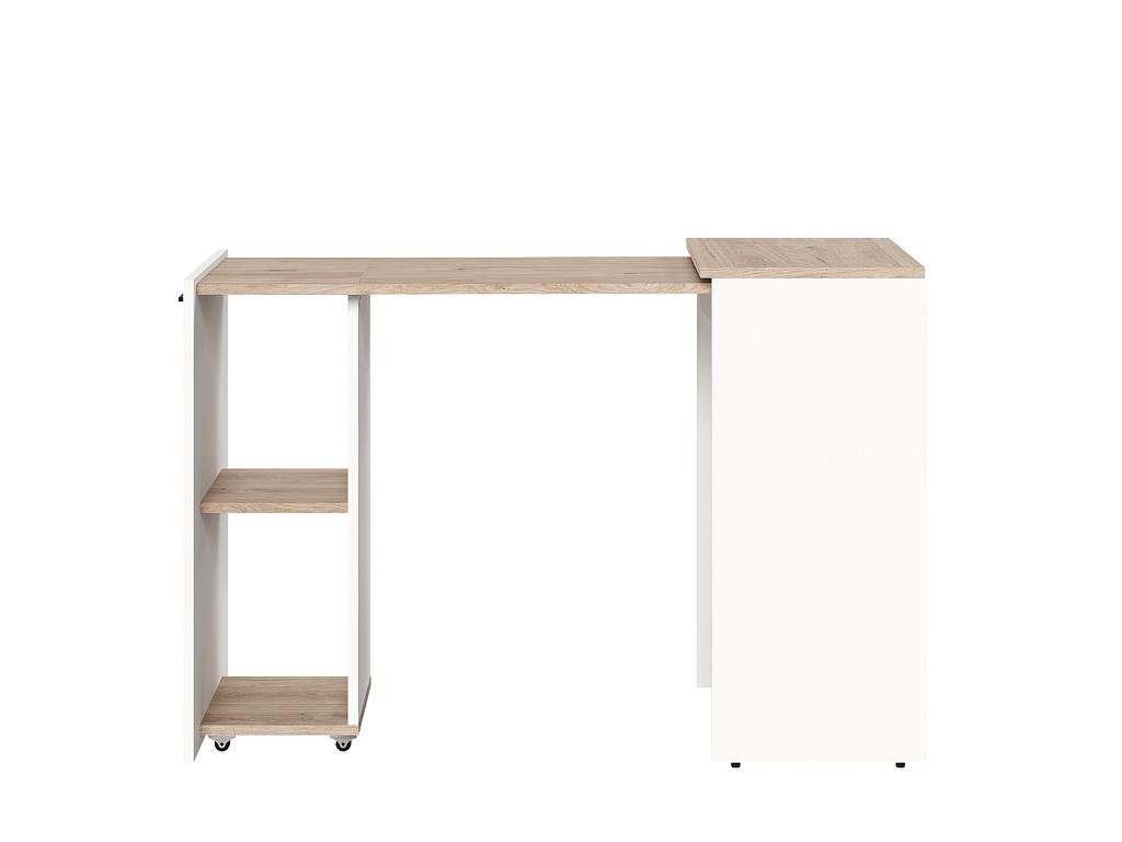 Стол-тумба (Белый/Гикори Кингстон)  Mobi BIU